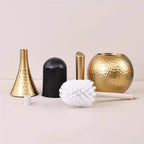 Hammered Toilet Brush Set