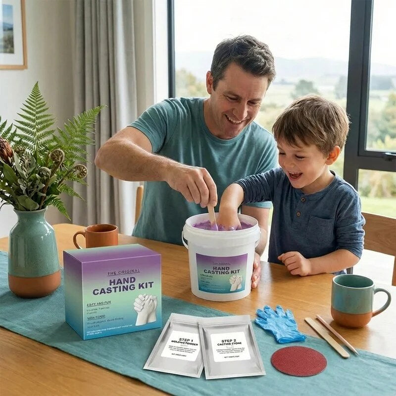 Hand Casting Kit – plaster mould and stone, multiple colours