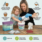 Hand Casting Kit – plaster mould and stone, multiple colours