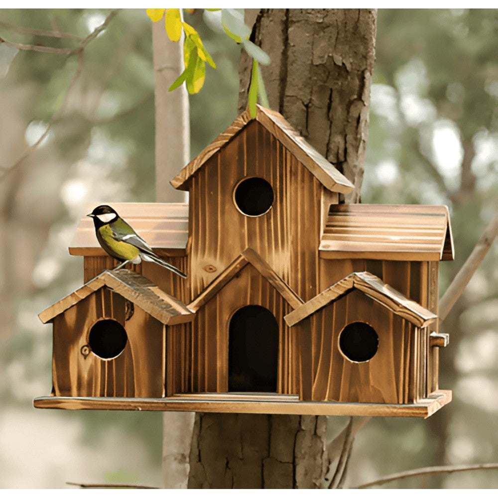 Hanging Wooden Bird House