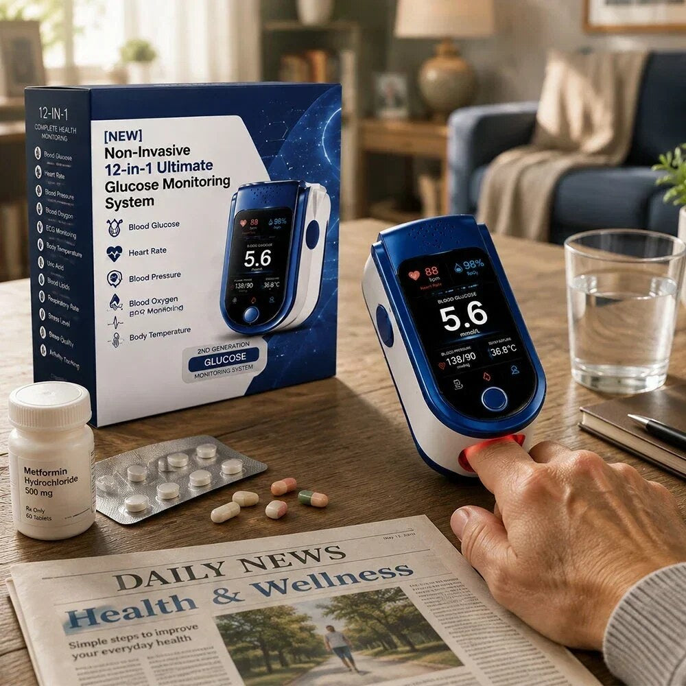 Health Monitor – clear display, daily tracking, non-invasive