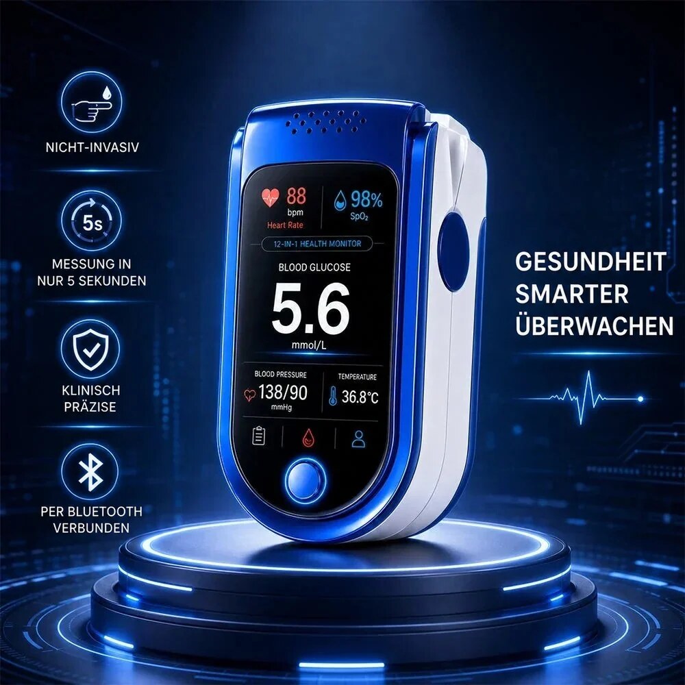 Health Monitor – clear display, daily tracking, non-invasive