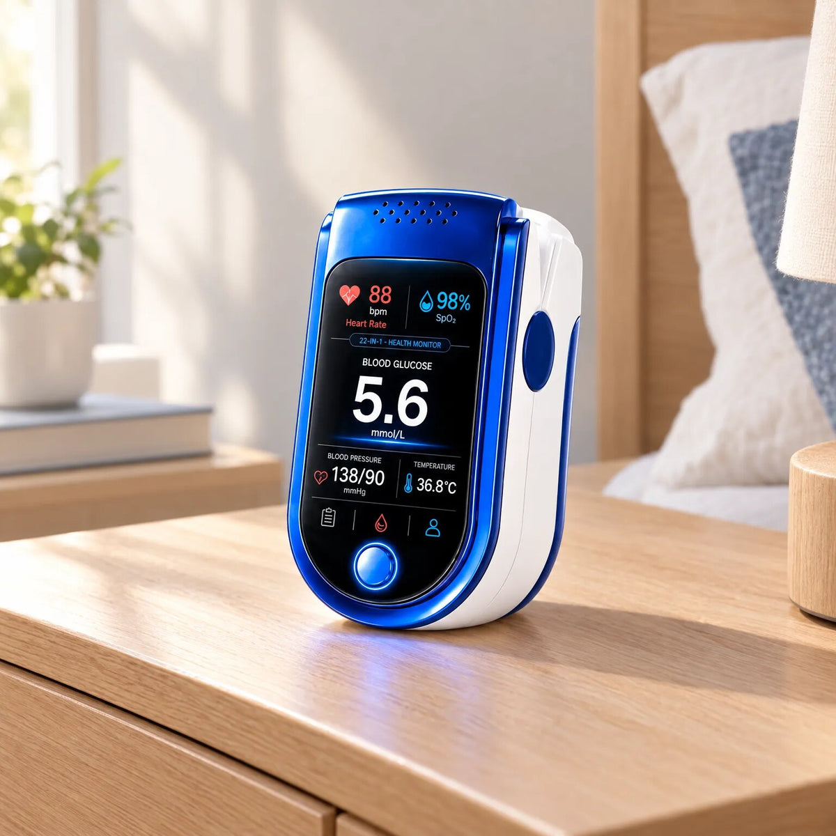 Comprehensive Health Monitoring Display System with Clear Vital Signs ...