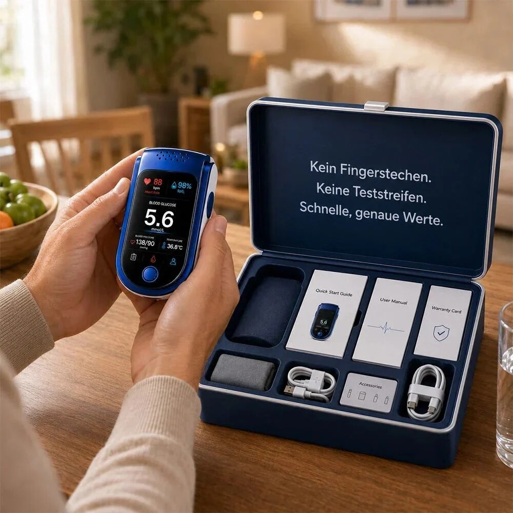 Health Monitor Display – clear vital readings, daily wellness tracking