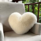 Heart Faux Fur Cushion