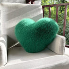 Heart Faux Fur Cushion