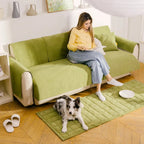 Herringbone Chenille Sofa Cover – waterproof, stain-resistant, machine washable