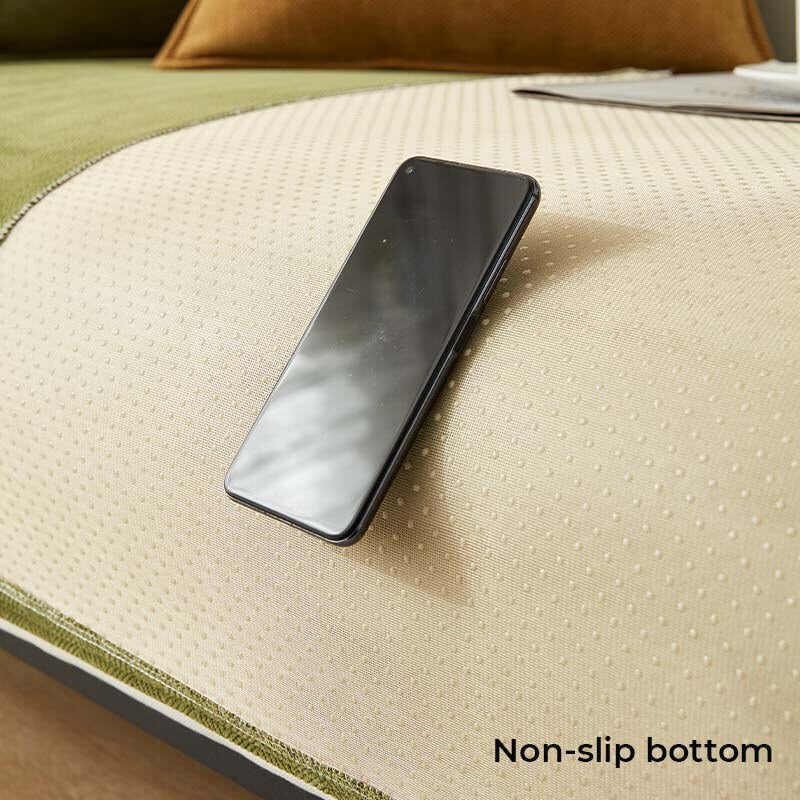 Herringbone Chenille Sofa Cover – waterproof, stain-resistant, machine washable