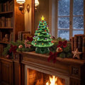 Illuminated Christmas Tree Lamp – miniature, resin, star accent