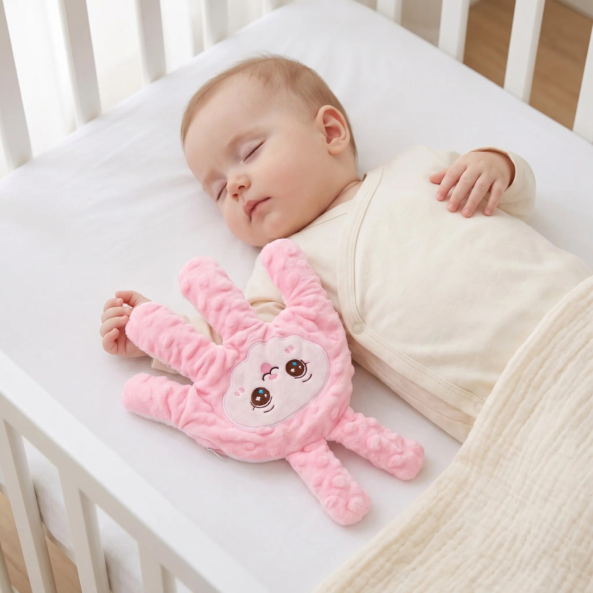 Infant Sleep Soother – motorised patting hand, removable cover