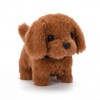 Interactive Plush Dog – walking and barking, soft fabric, body sensing
