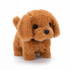 Interactive Plush Dog – walking and barking, soft fabric, body sensing