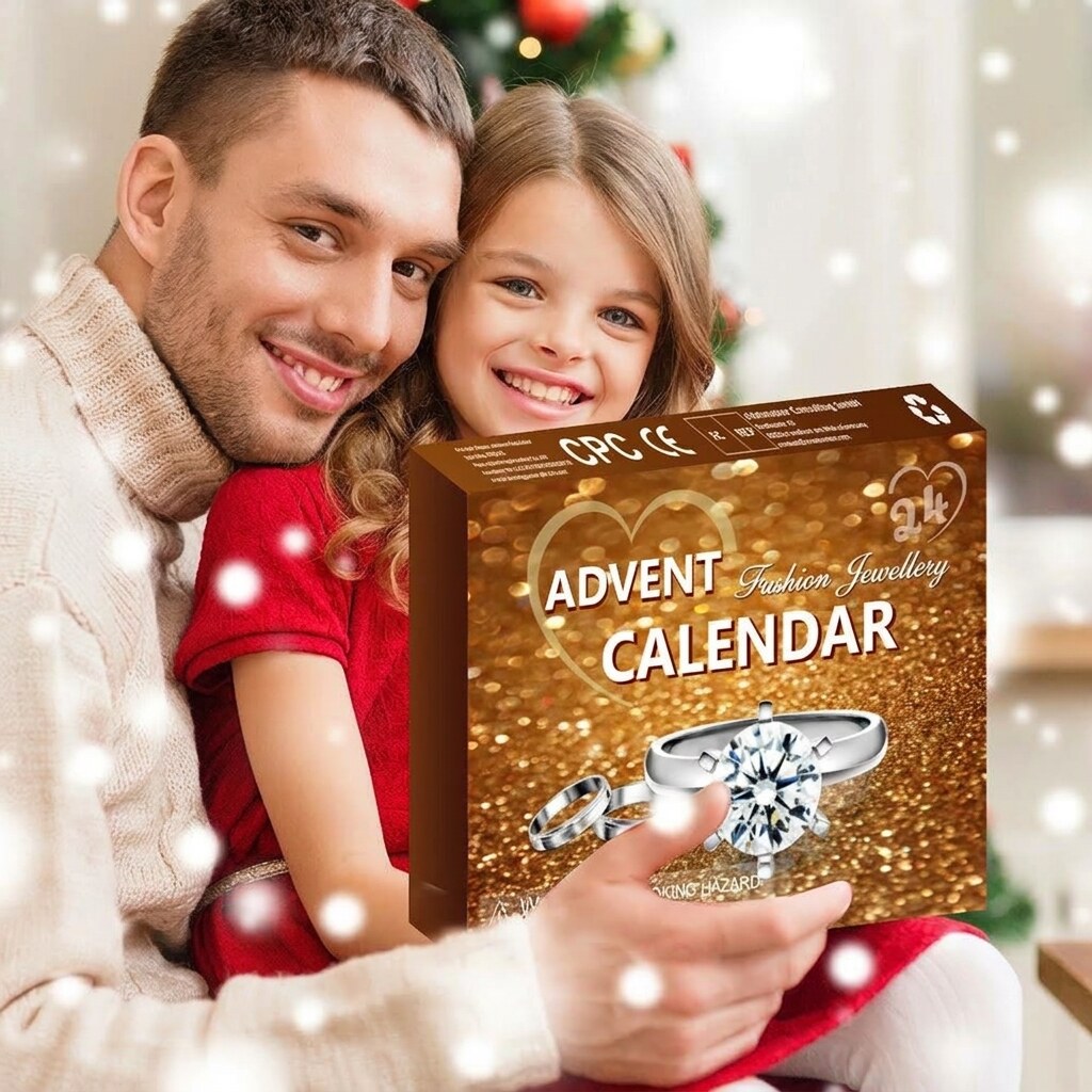 Jewellery Advent Calendar – gold necklaces, earrings, rings