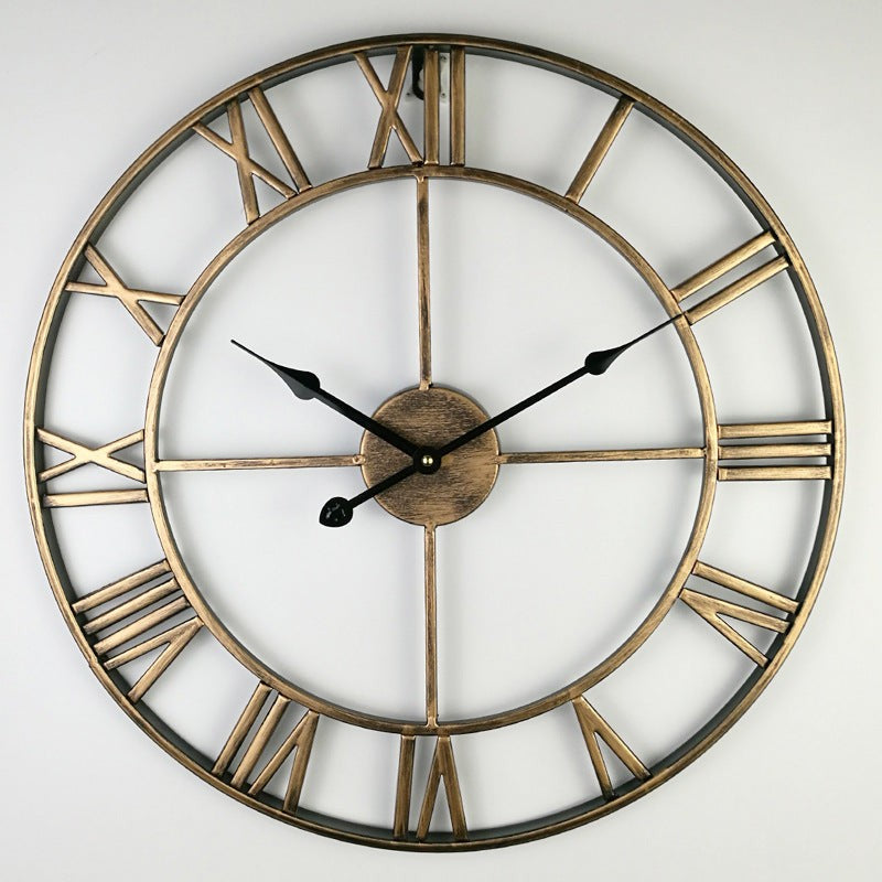 Large Open Frame Wall Clock