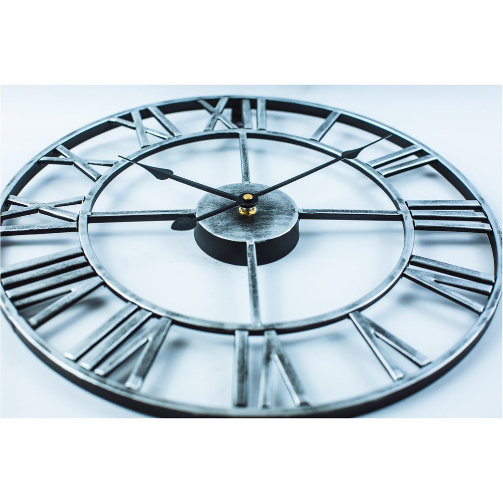 Large Open Frame Wall Clock