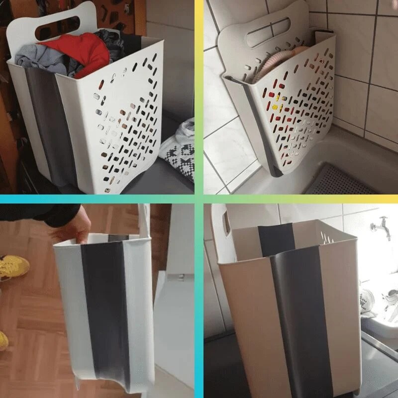 Laundry Basket – expandable and foldable, one-hand design