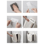 Laundry Basket – expandable and foldable, one-hand design
