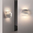 Layered White Wall Light