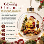 Light-up Christmas Bauble – acrylic shell, warm white LED, battery operated