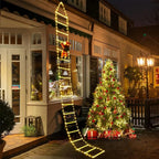 Light-Up Santa Ladder