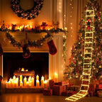 Light-Up Santa Ladder