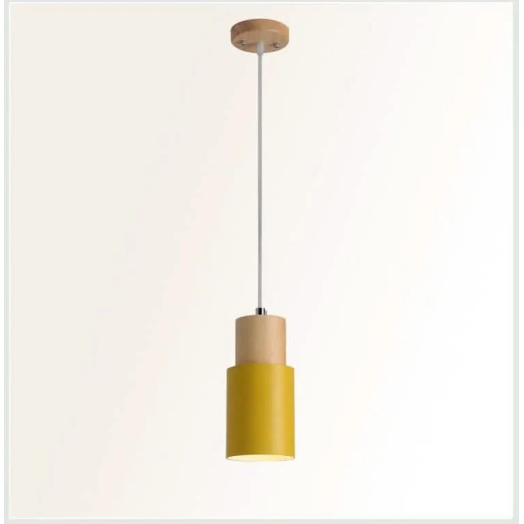 Macaron Pendant Light – tubular aluminium shade, soft pastel colours