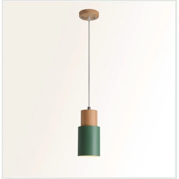 Macaron Pendant Light – tubular aluminium shade, soft pastel colours