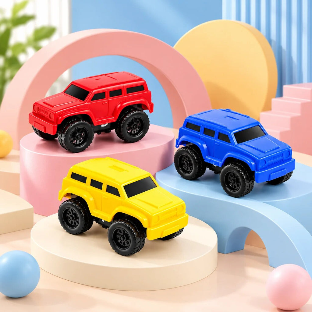 Magnetic Climbing Car – multi-colour toy, smooth surface, interactive play