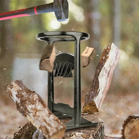 Manual Wood Splitter – steel construction, hand-operated, compact