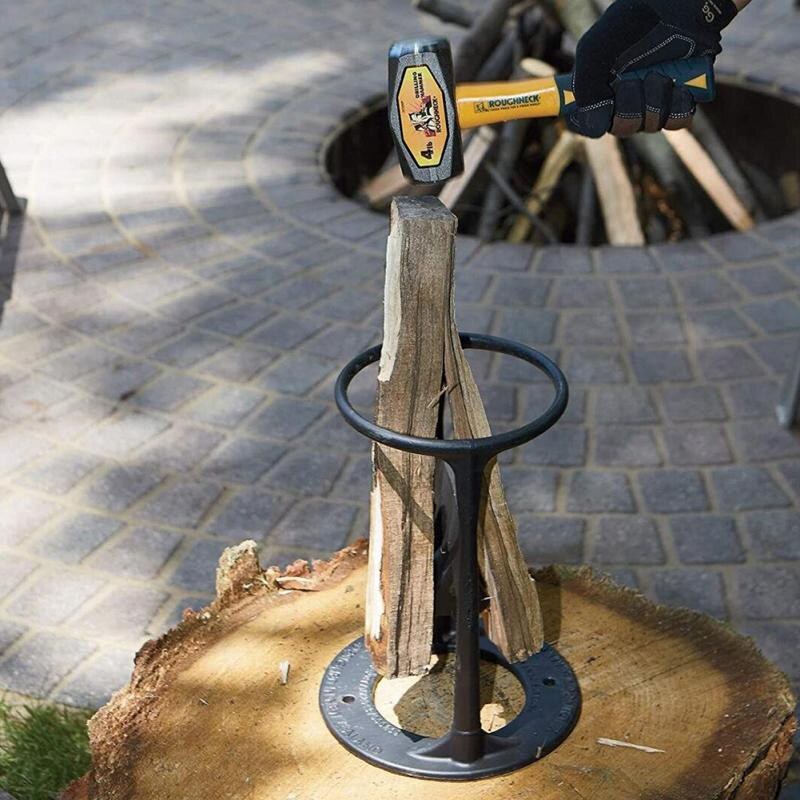 Manual Wood Splitter – steel construction, hand-operated, compact