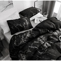 Marble Design Bedding Set – polyester microfibre, easy-care duvet covers