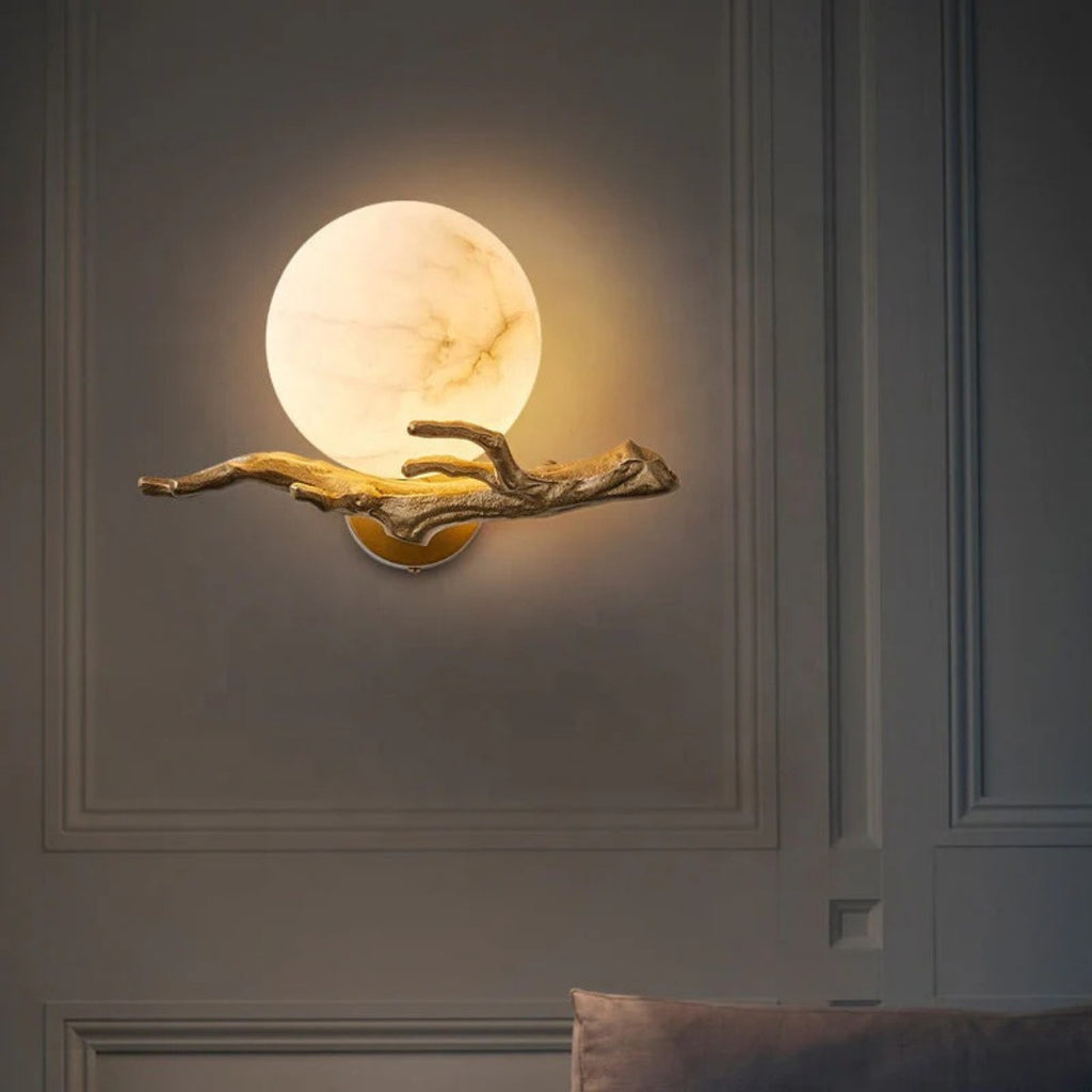 Marble Globe Wall Light
