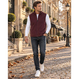 Men's Fleece Gilet – High Neck, Full-length Zip, Lightweight