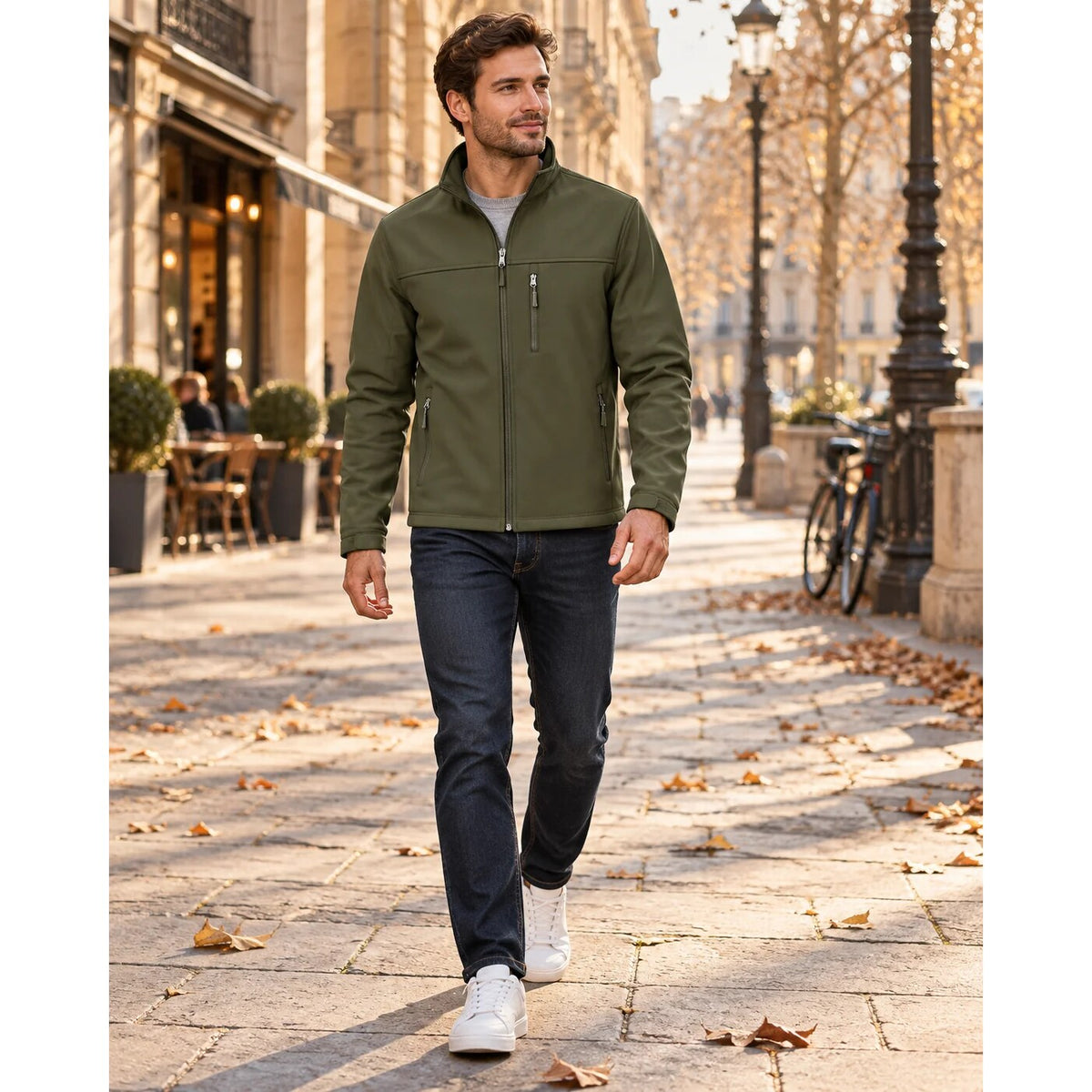 Men's Softshell Jacket – waterproof, fleece lined, lightweight