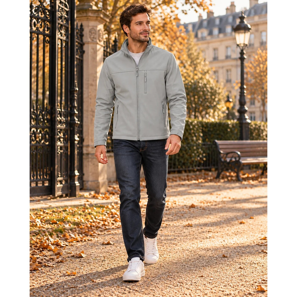 Men's Softshell Jacket – waterproof, fleece lined, lightweight