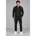 Men's Textured Tracksuit – full-zip jacket and tapered joggers