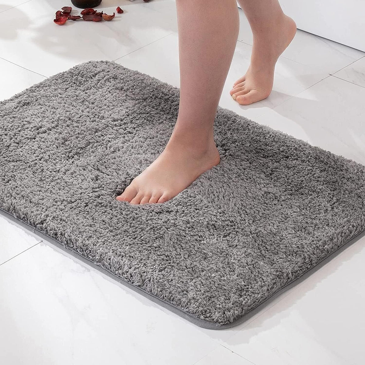 Microfibre Bath Mat – absorbent soft pile, non-slip backing