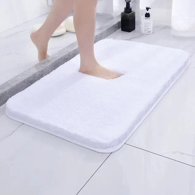 Microfibre Bath Mat – absorbent soft pile, non-slip backing