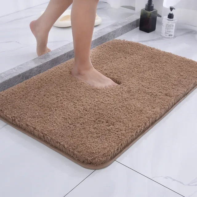 Microfibre Bath Mat – absorbent soft pile, non-slip backing