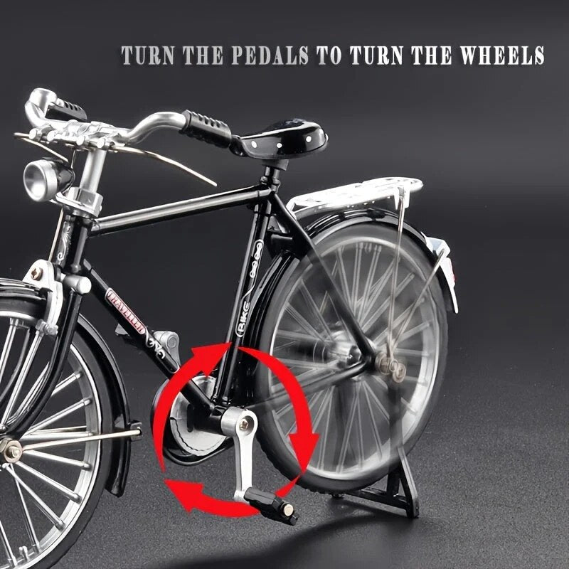 Miniature Bicycle Model – vintage assembly, metal construction