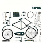 Miniature Bicycle Model – vintage assembly, metal construction