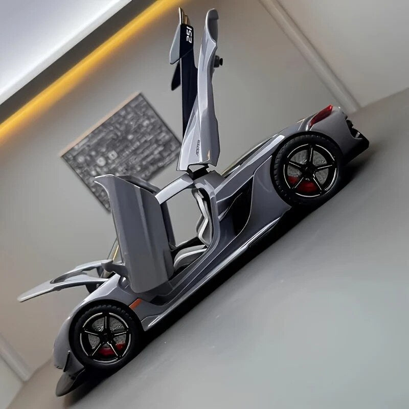 Miniature Sports Car – gold accents, butterfly doors, display model