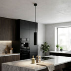 Minimalist Pendant Light – black aluminium, interchangeable reflectors