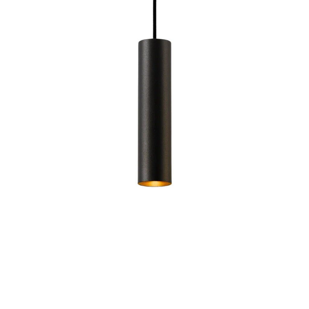 Minimalist Pendant Light – black aluminium, interchangeable reflectors