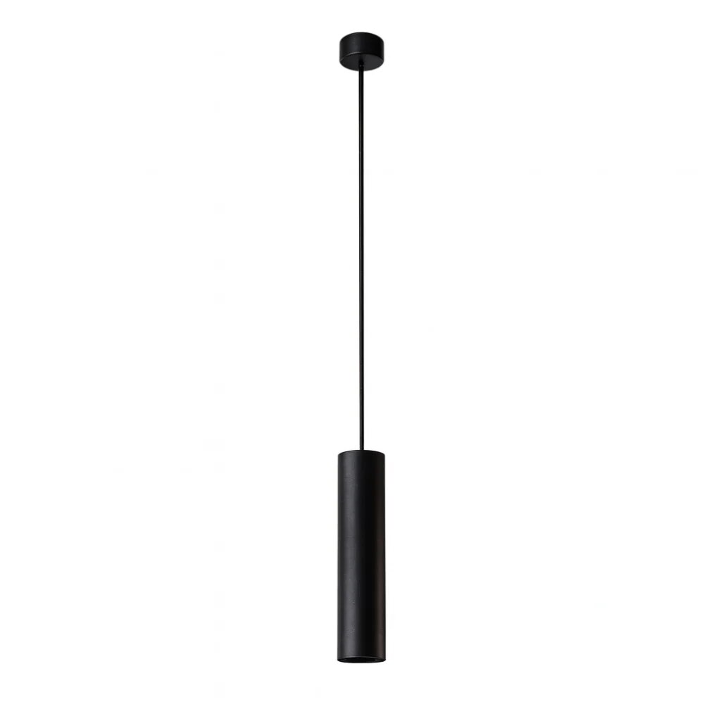 Minimalist Pendant Light – black aluminium, interchangeable reflectors