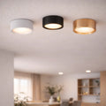 Modern Flush Mount Ceiling Light – matte iron, seven colours