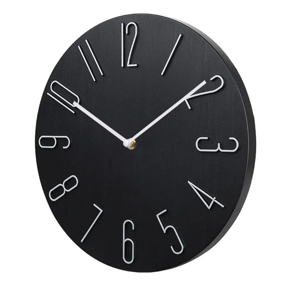 Modern Silent Wall Clock – minimalist design, quartz movement