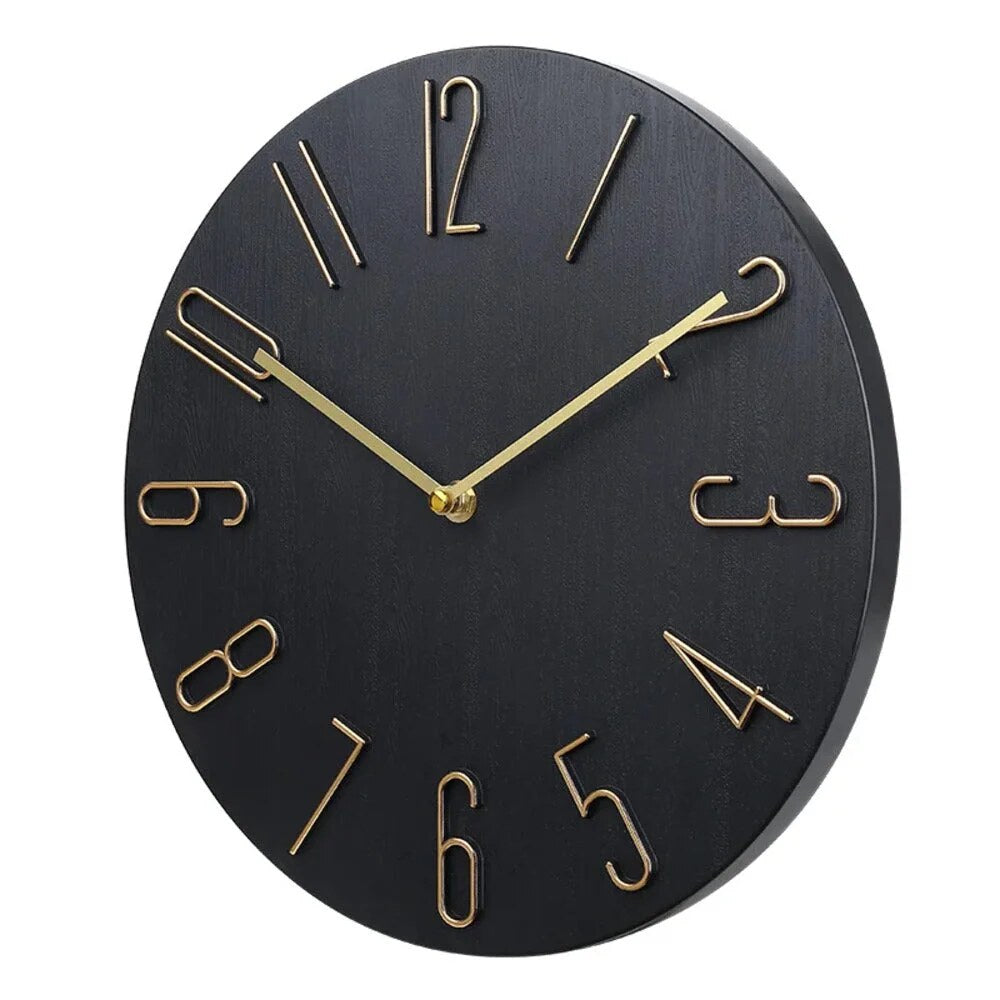 Modern Silent Wall Clock – minimalist design, quartz movement