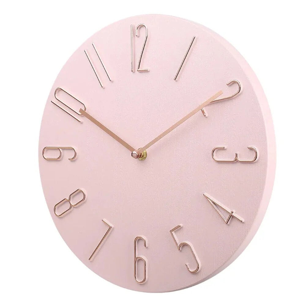 Modern Silent Wall Clock – minimalist design, quartz movement
