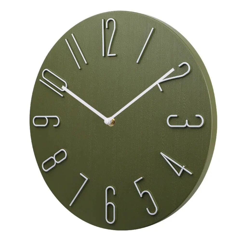Modern Silent Wall Clock – minimalist design, quartz movement